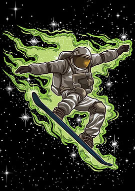 Snowboard Astronaut