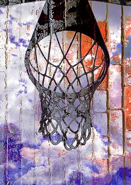 Basketball hoop dreams art