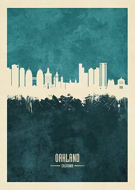 Oakland California Skyline