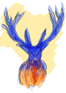 Colorful deer
