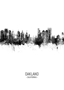 Oakland California Skyline