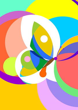 Flat Abstract Butterfly