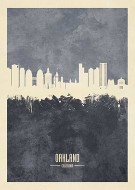 Oakland California Skyline
