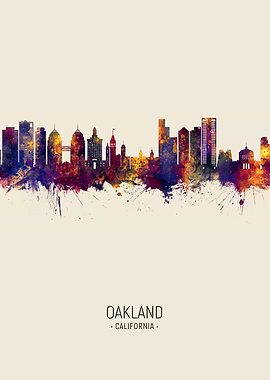 Oakland California Skyline