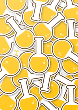 Yellow Chemical Flask