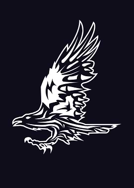 Simple Crow Illustration