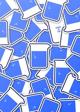 Blue Chemical Beaker