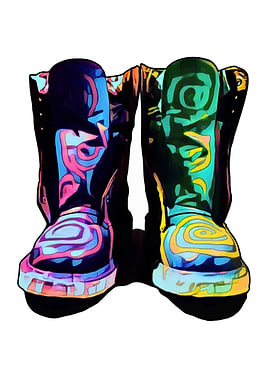 Doc Martens Purple Green