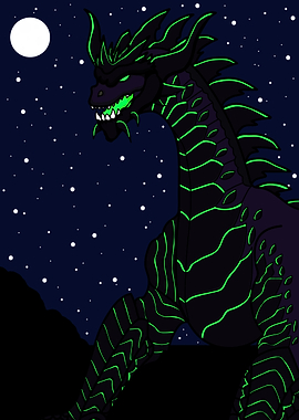 Black Neon Dragon