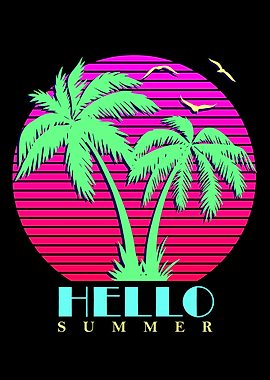 Hello Summer Pink Sunset