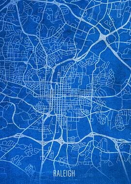 Raleigh North Carolina Map