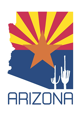 Arizona Silhouette Flag