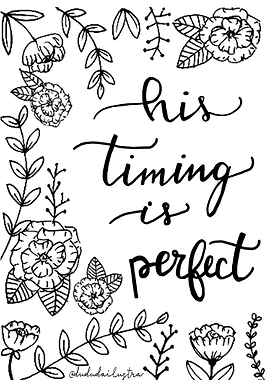 His timing is perfect