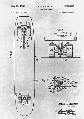 No188 Skateboard brake