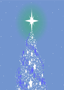 Blue Christmas Tree