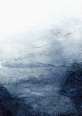 Indigo Abstract Painting 2