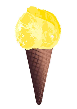 Vanilla Ice Cream Cone