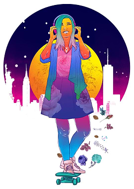 Love is Love Skate Girl