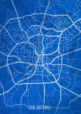 San Antonio Texas City Map