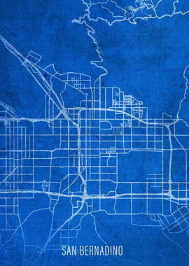 San Bernadino CA City Map