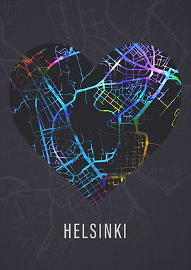 Helsinki Finland City Map