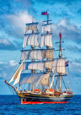 Stad Amsterdam under sail