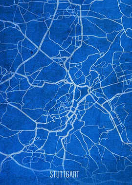 Stuttgart Germany City Map