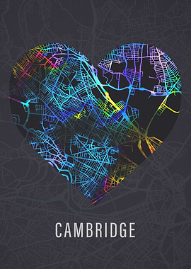 Cambridge England City Map