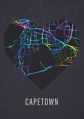 Capetown South Africa Map