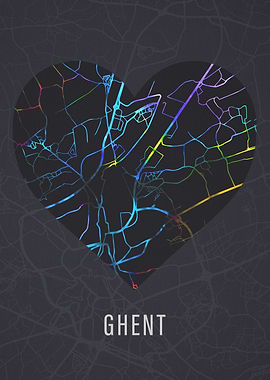 Ghent Belgium City Street