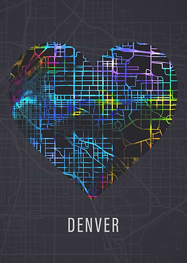 Denver Colorado City Map