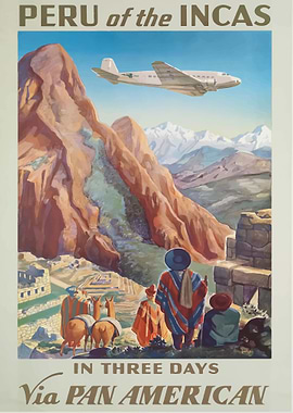 Peru Vintage Poster
