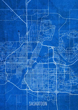 Saskatoon City Street Map