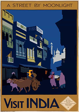 India Vintage Poster