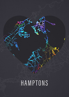 Hamptons Massachusetts Map