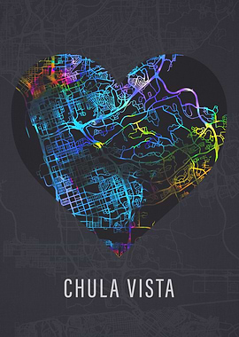 Chula Vista California Map