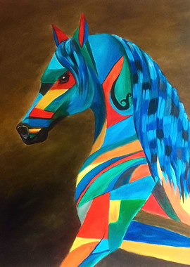 Horse modern painting