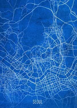 Seoul South Korea City Map