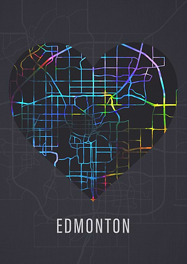 Edmonton Alberta City Map