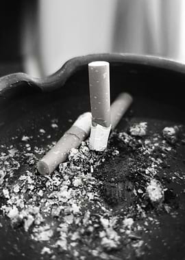 Extinguished cigarettes