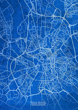 Toulouse France City Map