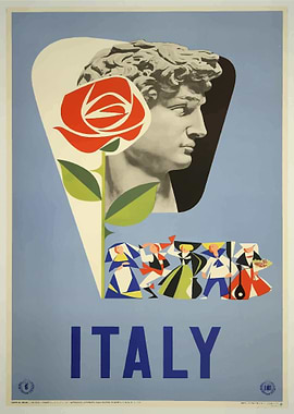 Italy Vintage Poster