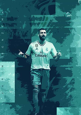 Karim Benzema Painting