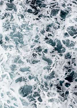 Waves summer abstract art