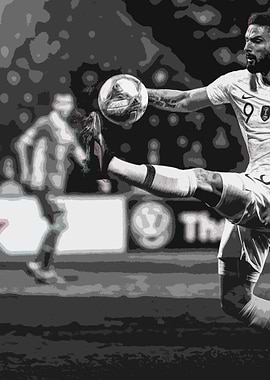 Olivier Giroud Painting