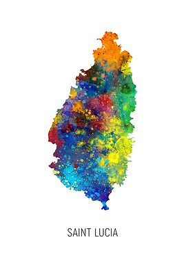 Saint Lucia Map