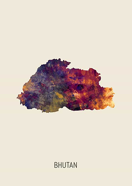 Bhutan Map