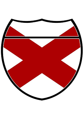 Alabama State Flag Sign
