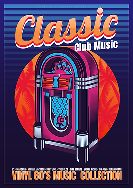 Classic Club Music Poster