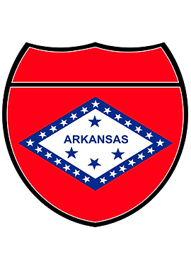 Arkansas Flag Sign
